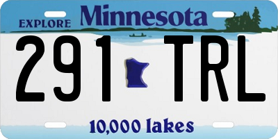 MN license plate 291TRL
