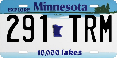 MN license plate 291TRM