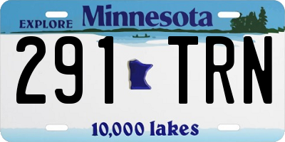 MN license plate 291TRN