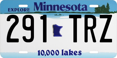 MN license plate 291TRZ