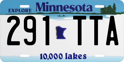 MN license plate 291TTA