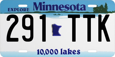 MN license plate 291TTK