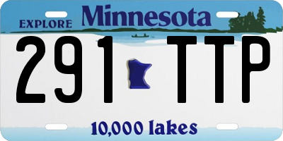 MN license plate 291TTP