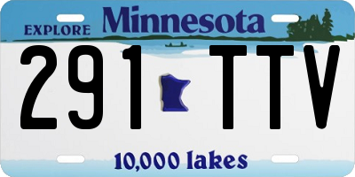 MN license plate 291TTV