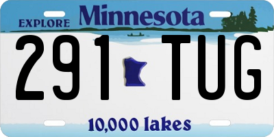 MN license plate 291TUG