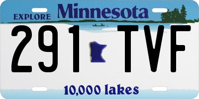 MN license plate 291TVF
