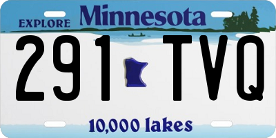 MN license plate 291TVQ