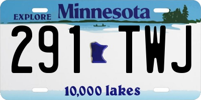 MN license plate 291TWJ