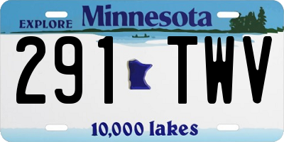 MN license plate 291TWV