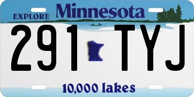 MN license plate 291TYJ