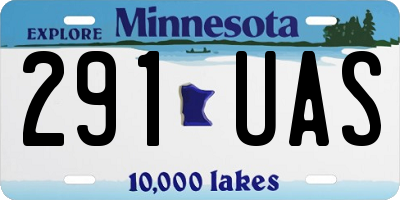MN license plate 291UAS