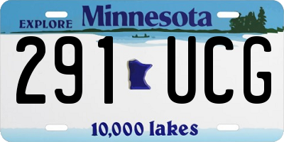 MN license plate 291UCG