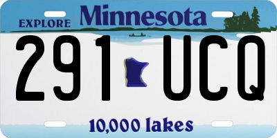 MN license plate 291UCQ