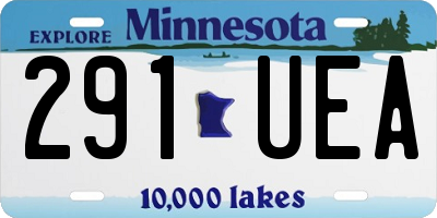 MN license plate 291UEA