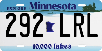 MN license plate 292LRL