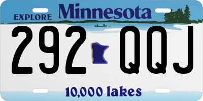 MN license plate 292QQJ