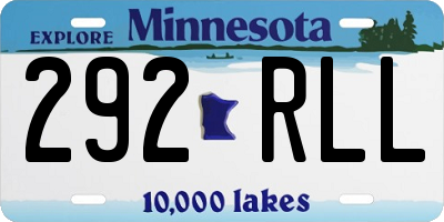 MN license plate 292RLL