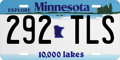 MN license plate 292TLS