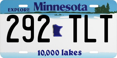 MN license plate 292TLT