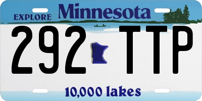 MN license plate 292TTP