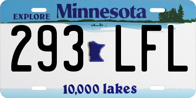 MN license plate 293LFL