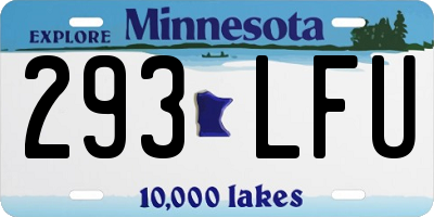 MN license plate 293LFU