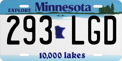 MN license plate 293LGD