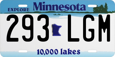 MN license plate 293LGM