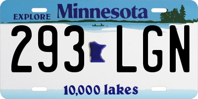 MN license plate 293LGN