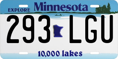 MN license plate 293LGU