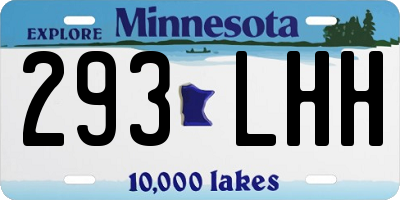 MN license plate 293LHH