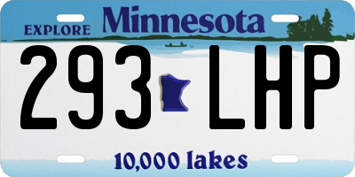 MN license plate 293LHP