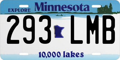 MN license plate 293LMB