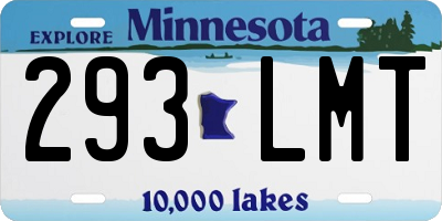 MN license plate 293LMT