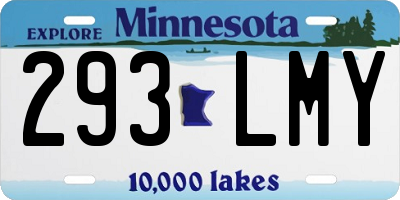 MN license plate 293LMY
