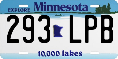 MN license plate 293LPB