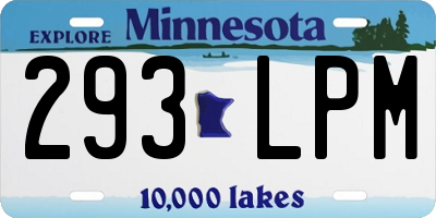 MN license plate 293LPM