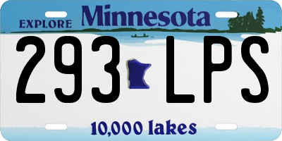 MN license plate 293LPS