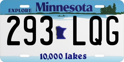 MN license plate 293LQG
