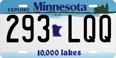 MN license plate 293LQQ