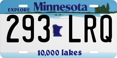 MN license plate 293LRQ
