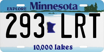 MN license plate 293LRT