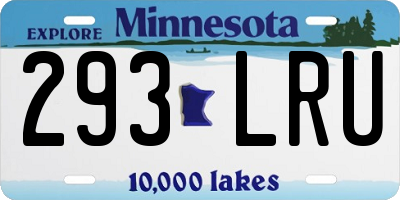 MN license plate 293LRU