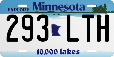 MN license plate 293LTH