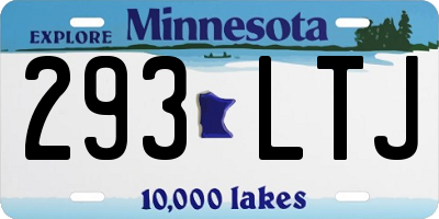 MN license plate 293LTJ