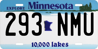 MN license plate 293NMU