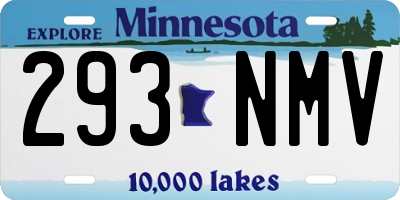 MN license plate 293NMV