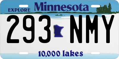 MN license plate 293NMY
