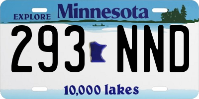 MN license plate 293NND
