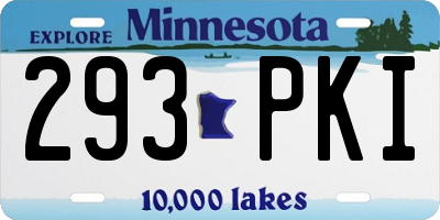 MN license plate 293PKI